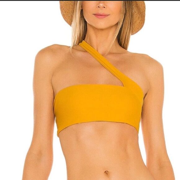 Jade Swim Halo Bikini Top In Golden Size Small / S - NEW - Picture 9 of 9